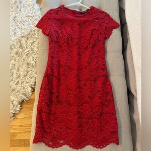 Lauren Ralph Lauren Red Lace Dress